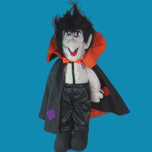 Vtg 1992 TL Toys Dracula Doll 21" Plush Nylon Vampire Count Halloween Decor